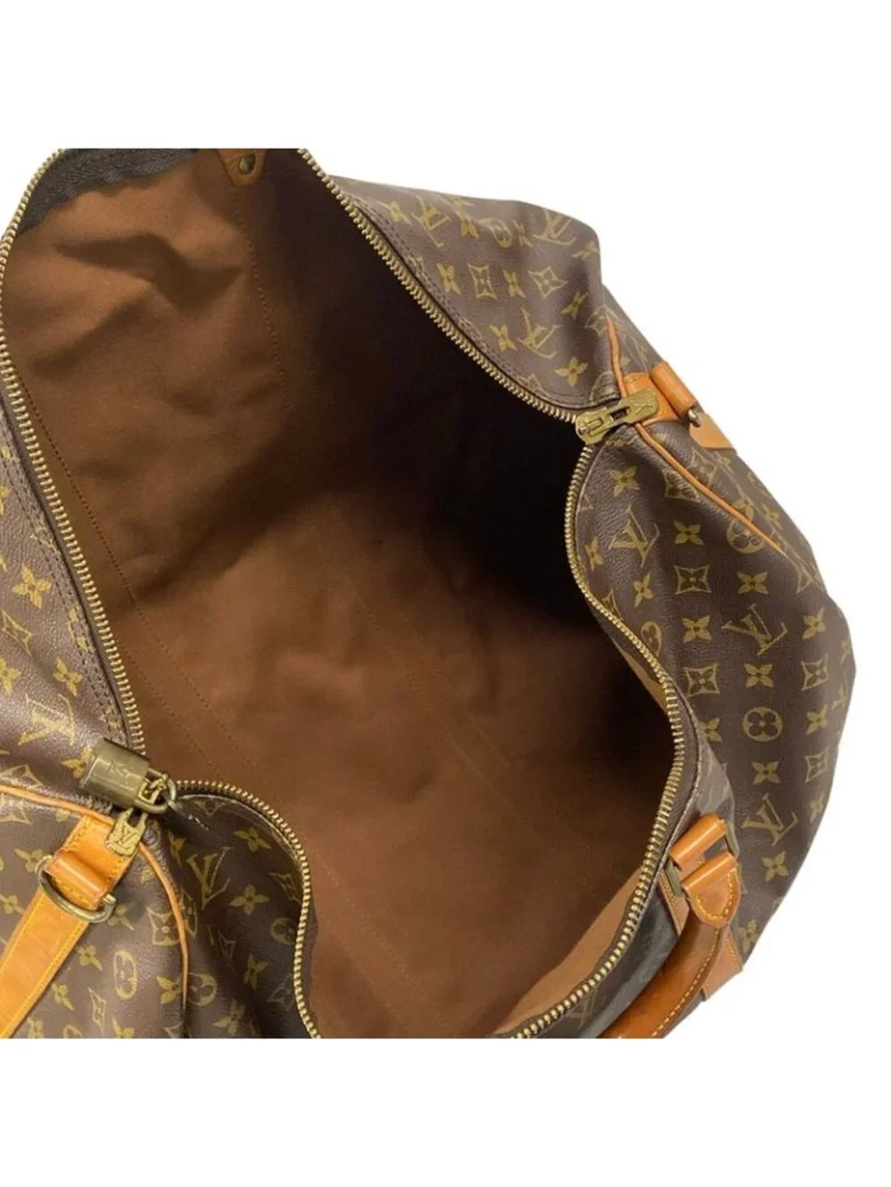 Louis Vuitton Boston Bag Monogram Keepall Bandouliere 55 - Picture 7 of 15